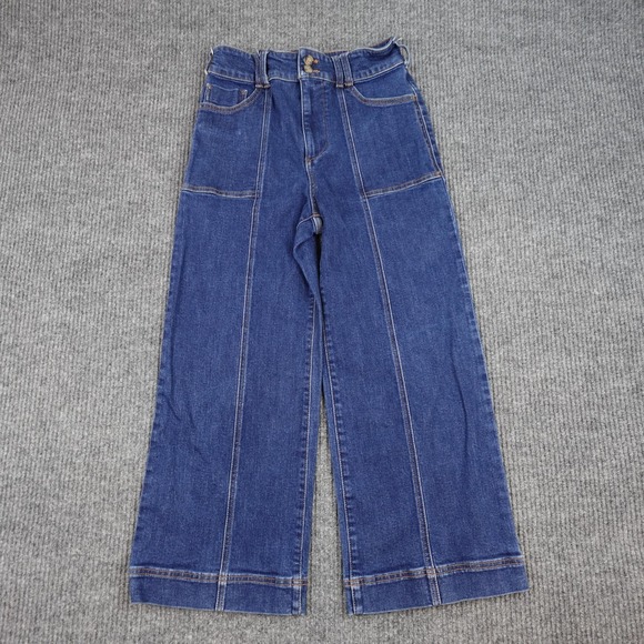 Pilcro Denim - Anthropologie Pilcro The Skipper Jeans Womens 29 Blue High Rise Wide Leg